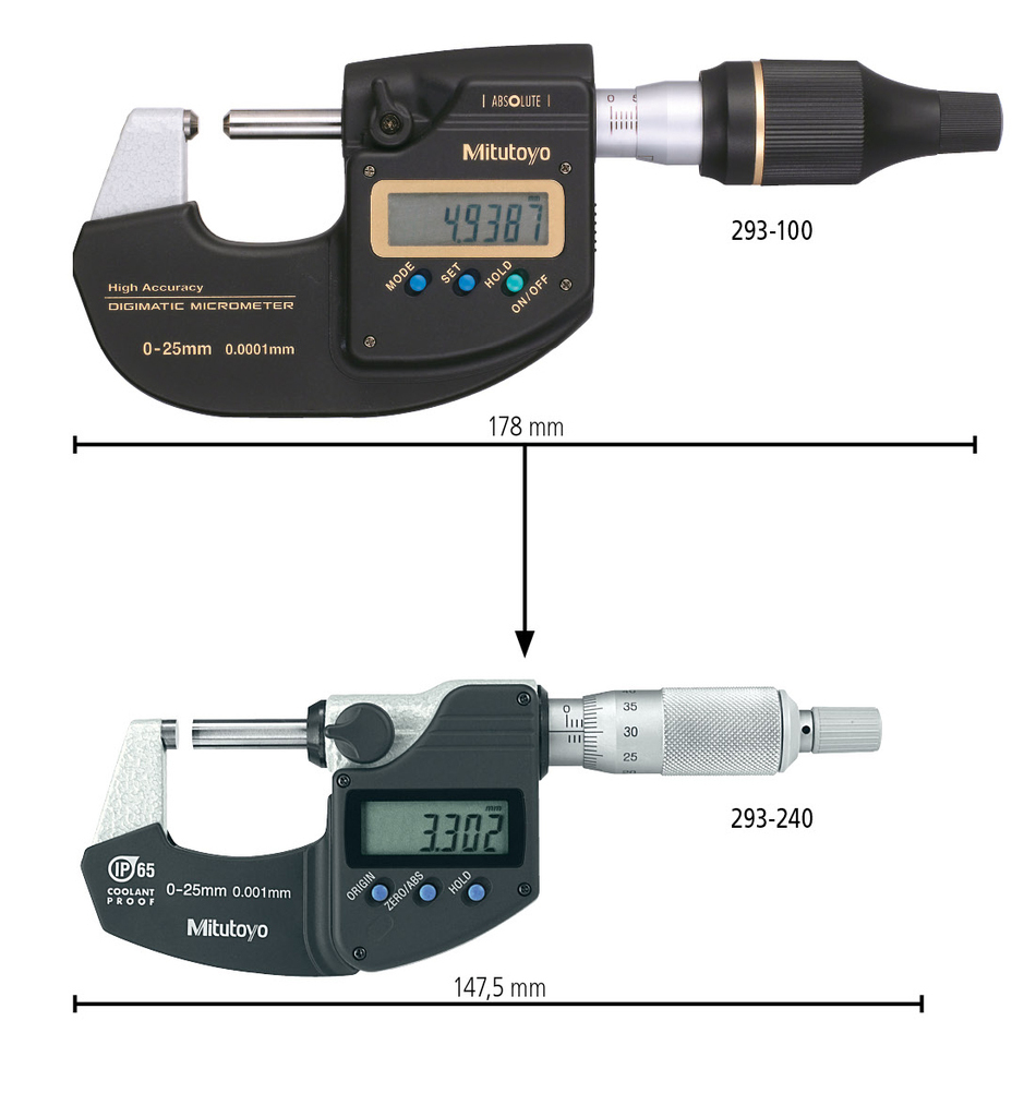 割引卸売り  5個セット ミツトヨ　デジタルマイクロメータ　カンタマイク　0-25mm 工具/メンテナンス